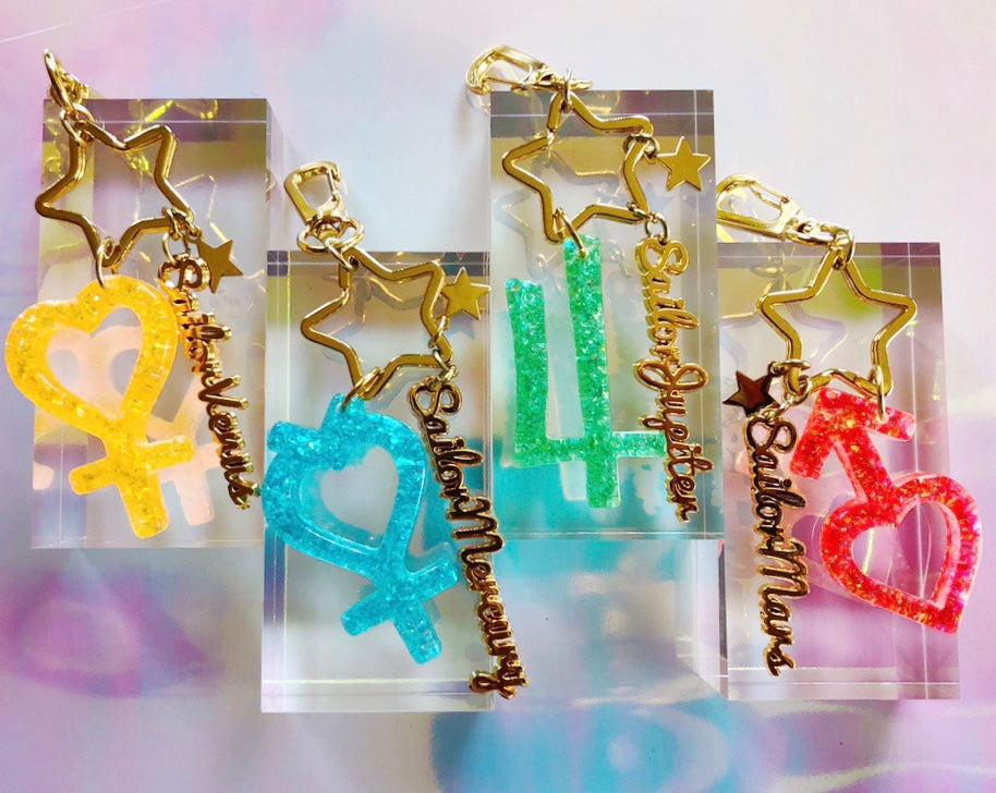 Sailor Senshi Keychain Set