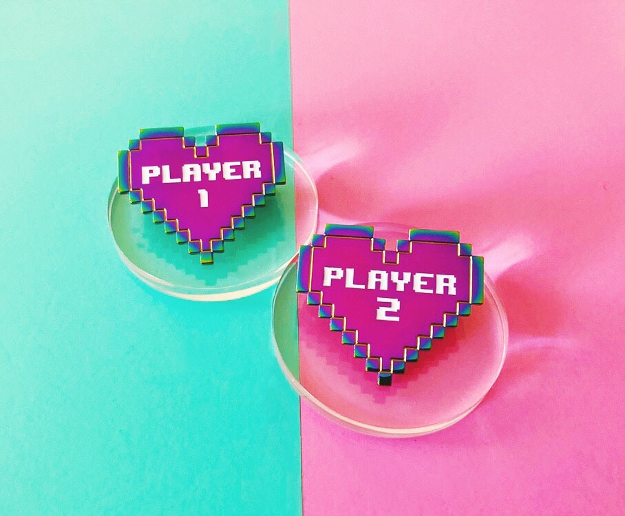 Player 1 & Player 2 ~ Best Friends pin set