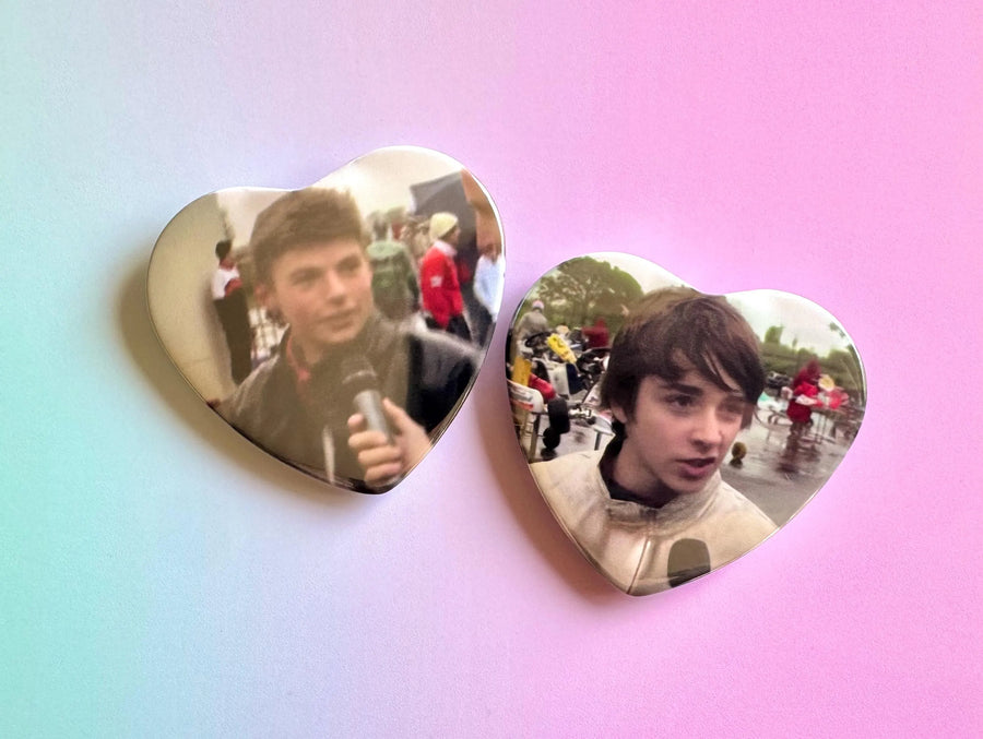 Just an inchident - Retro F1 Heart Pin Set