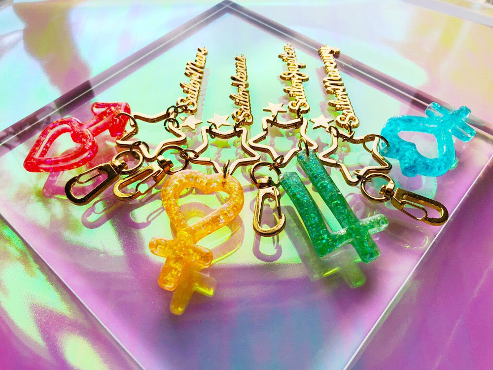 Sailor Senshi Keychain Set